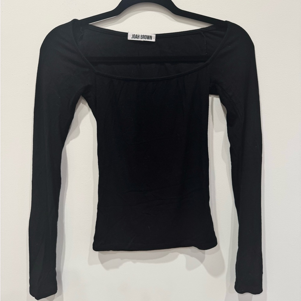 Joah brown xs square neck long sleeve
